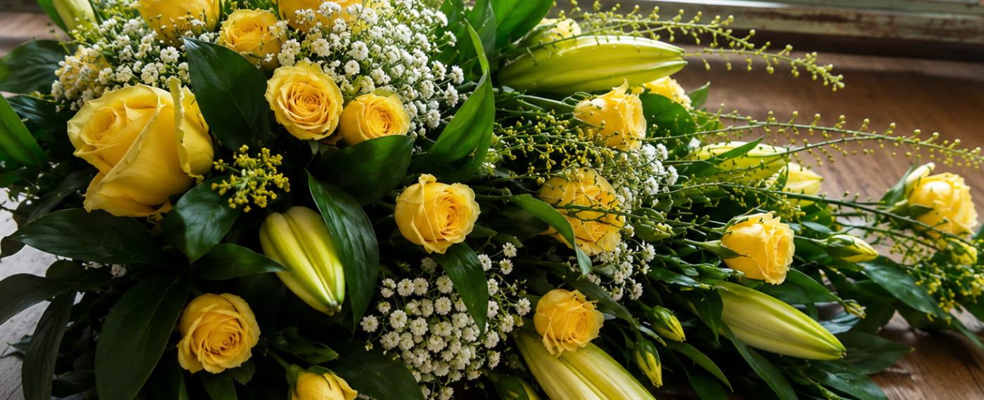 Funeral flowers from Le Jardin Florist in Bampton