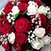 Red and White Bouquet