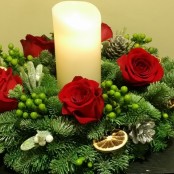 Christmas Candle Wreath
